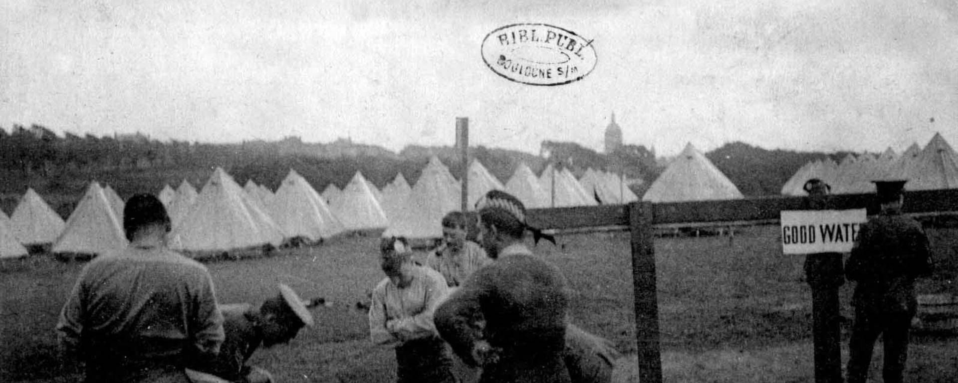 Première Guerre Mondiale : Camp anglais à Boulogne-sur-Mer