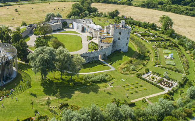 vue aérienne chateau