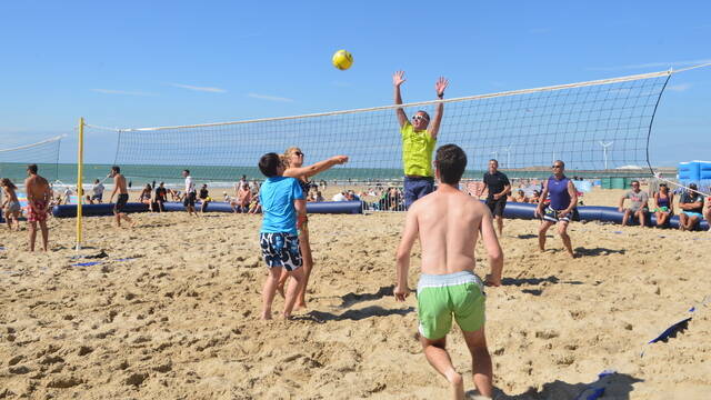 Beach volley plage de Le Portel
