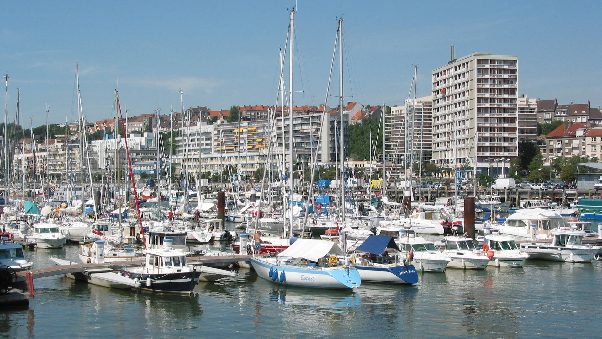 bassin avant port marina de Boulogne