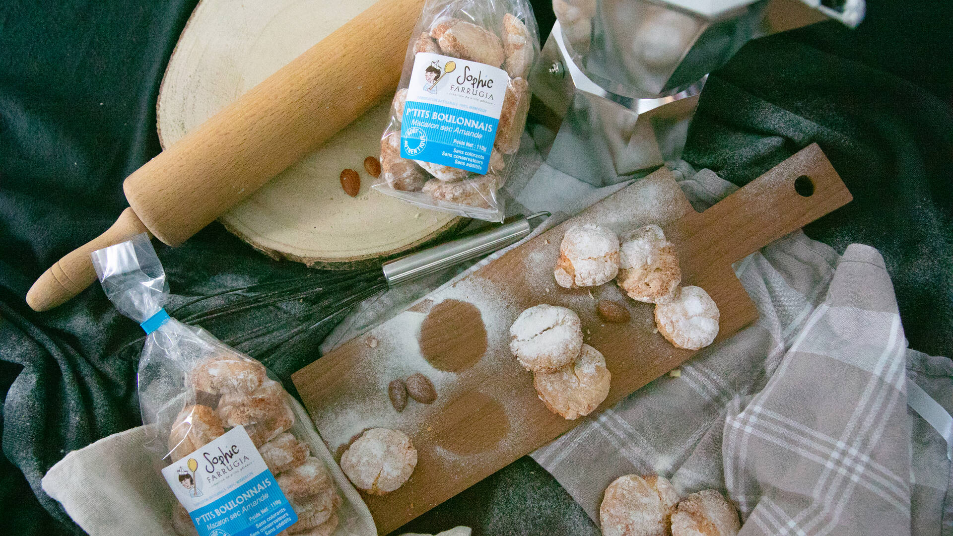 petits biscuits sortis du four